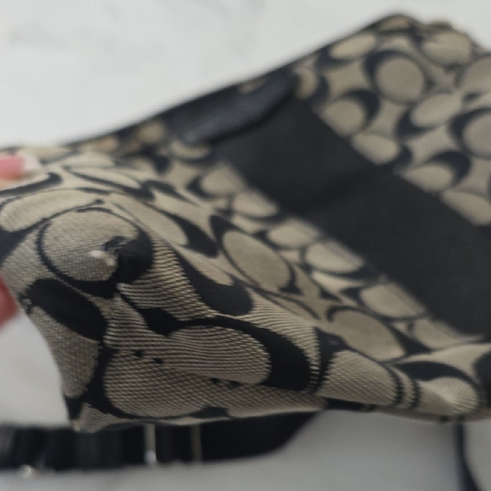 Coach Black and Cream Patterned Crossbody Bag - Picture 7 of 10
